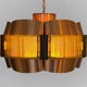 Copper pendant light by Werner Schou for Coronell Elektro. Denmark 1960s