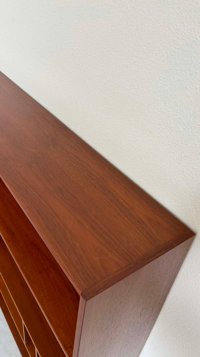 Vintage bookcase with drawers teak