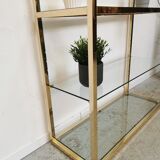 Shelf vintage brass gilded design 1970