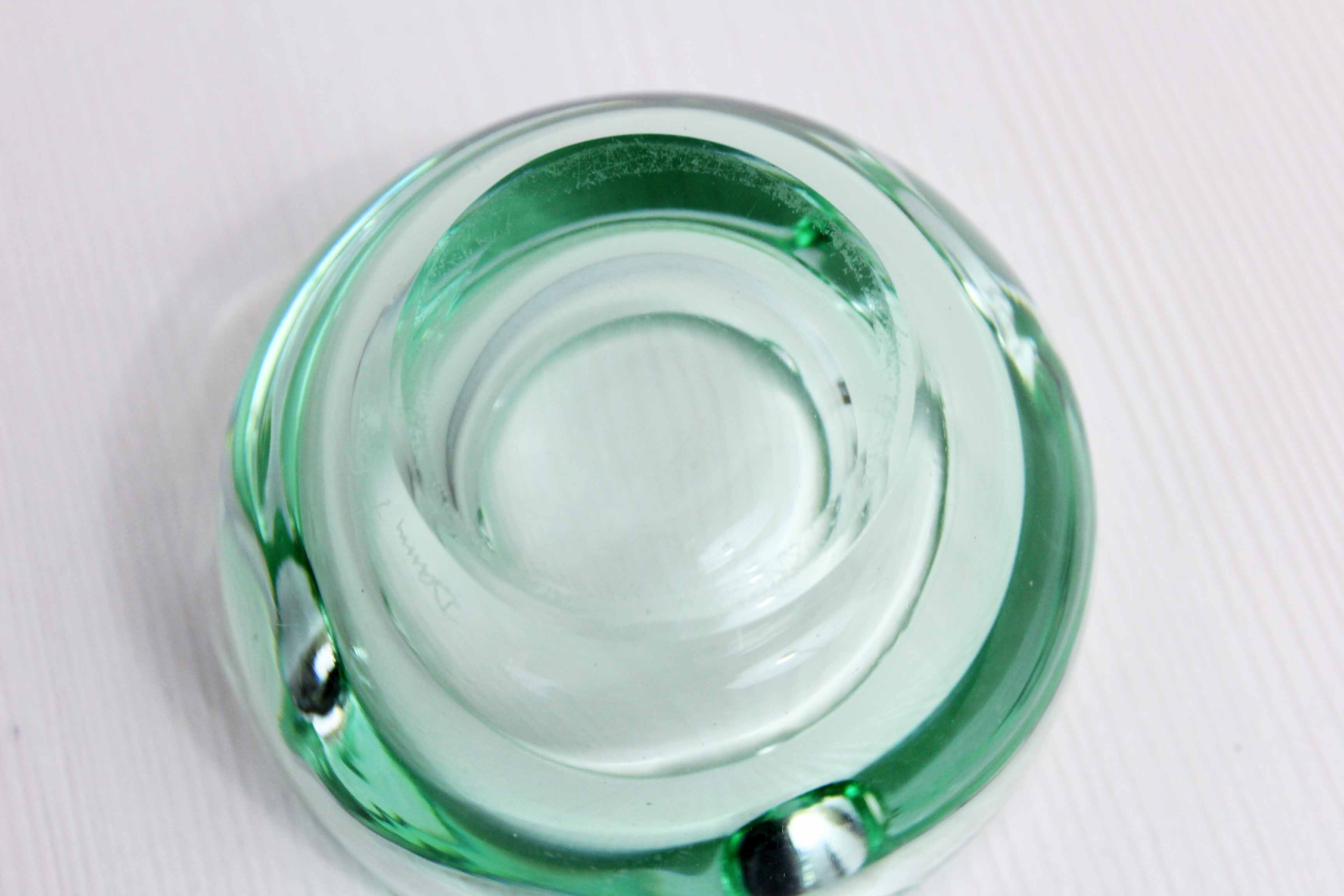 Ashtray in crystal Daum France