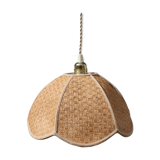 Realectrified rattan flower suspension