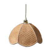 Realectrified rattan flower suspension