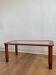 Table basse en bois et verre