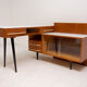 Corner writing desk with a bookcase by Mojmír Požár for ÚP Závody