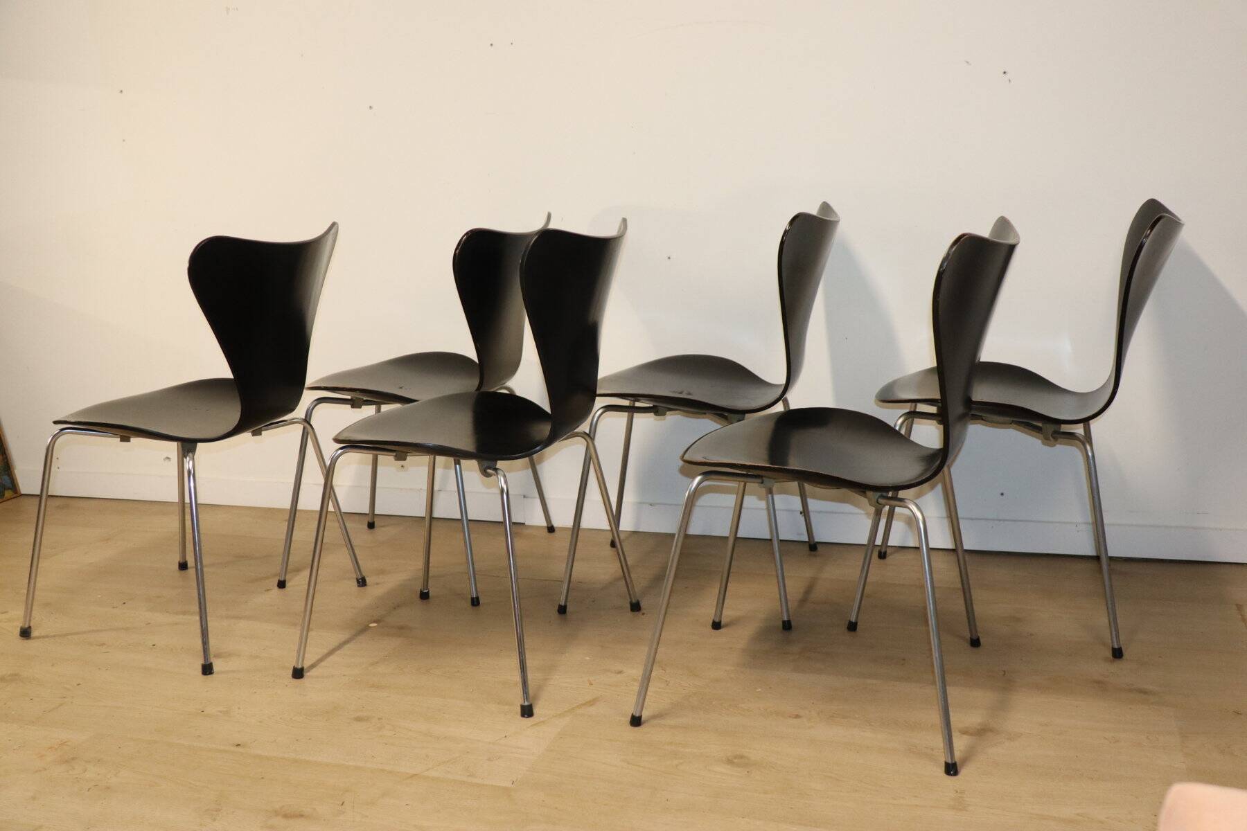 Series 7 Chairs Arne Jacobsen edition Fritz Hansen, 1965