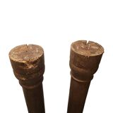 Antique French Oak Columns, from the mid 19th century