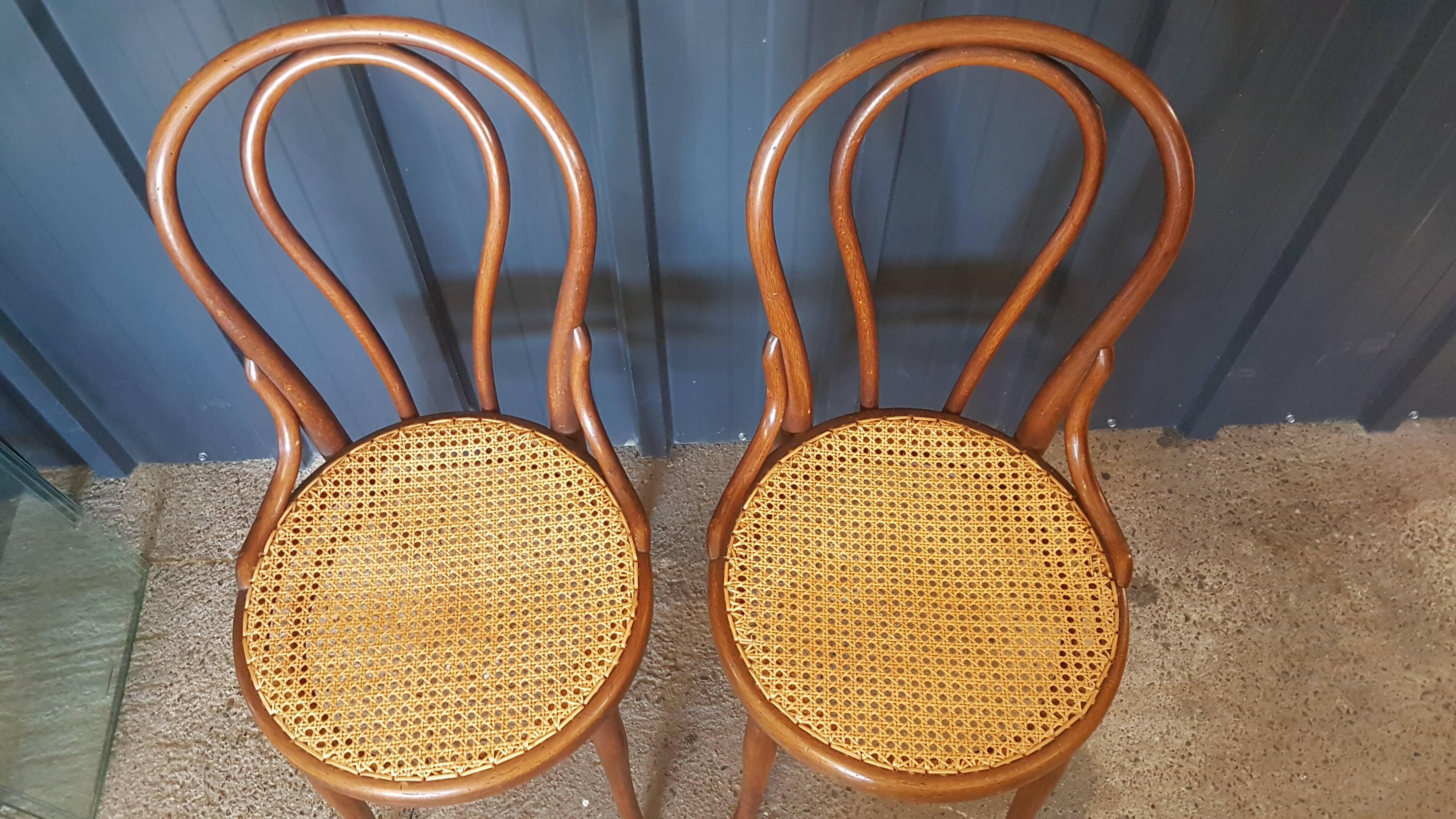 Pair of Seated Thonet chairs