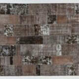 Oversize vintage patchwork rug 353x252cm