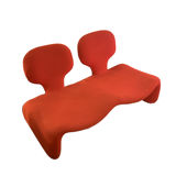 SOFA "DJINN" BY OLIVIER MOURGUE EDITION AIRBORNE - ORANGE-RED