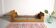 Banquette-lit vintage en rotin