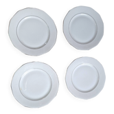4 assiettes a dessert