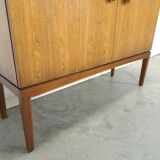 Palissander fineer Palette Möbel kast met 4 vakken en ronde grepen