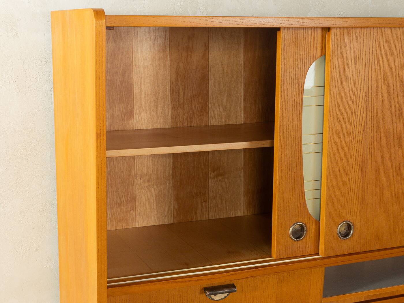 Enchanting two-part kitchen cabinet from the 1950s