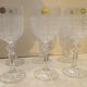 Ensemble de six verres à vin en cristal de bohême