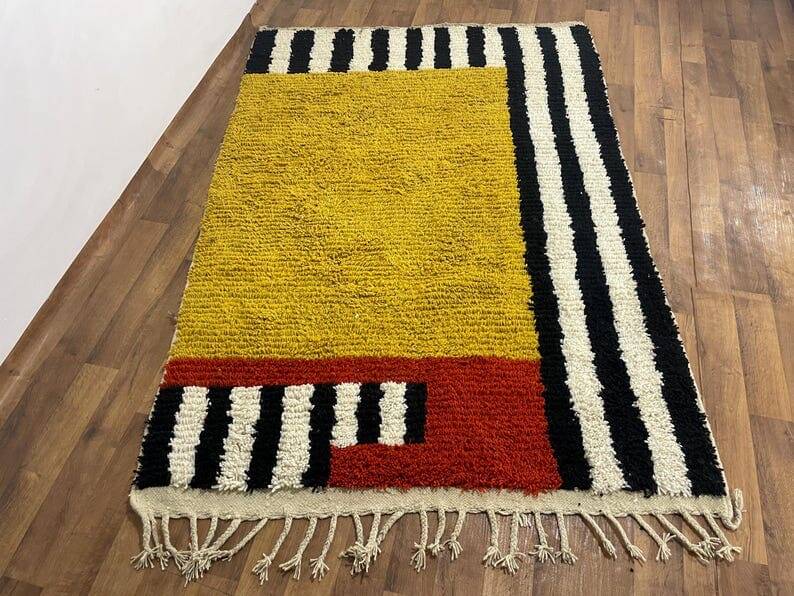 Pure natural wool rug