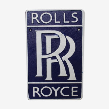 Cast iron plate - Rolls Royce