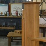 Wall shelf with adjustable mirror by Guillerme et Chambron for Votre Maison 1960's