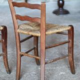 Pair of small Savoyard chairs