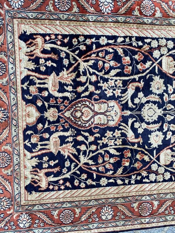 Vintage Sino Hereke silk rug 94x154 cm