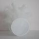 Vintage white Murano glass vase, Italy, 2000s