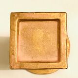 Medici basin in gilded ceramic