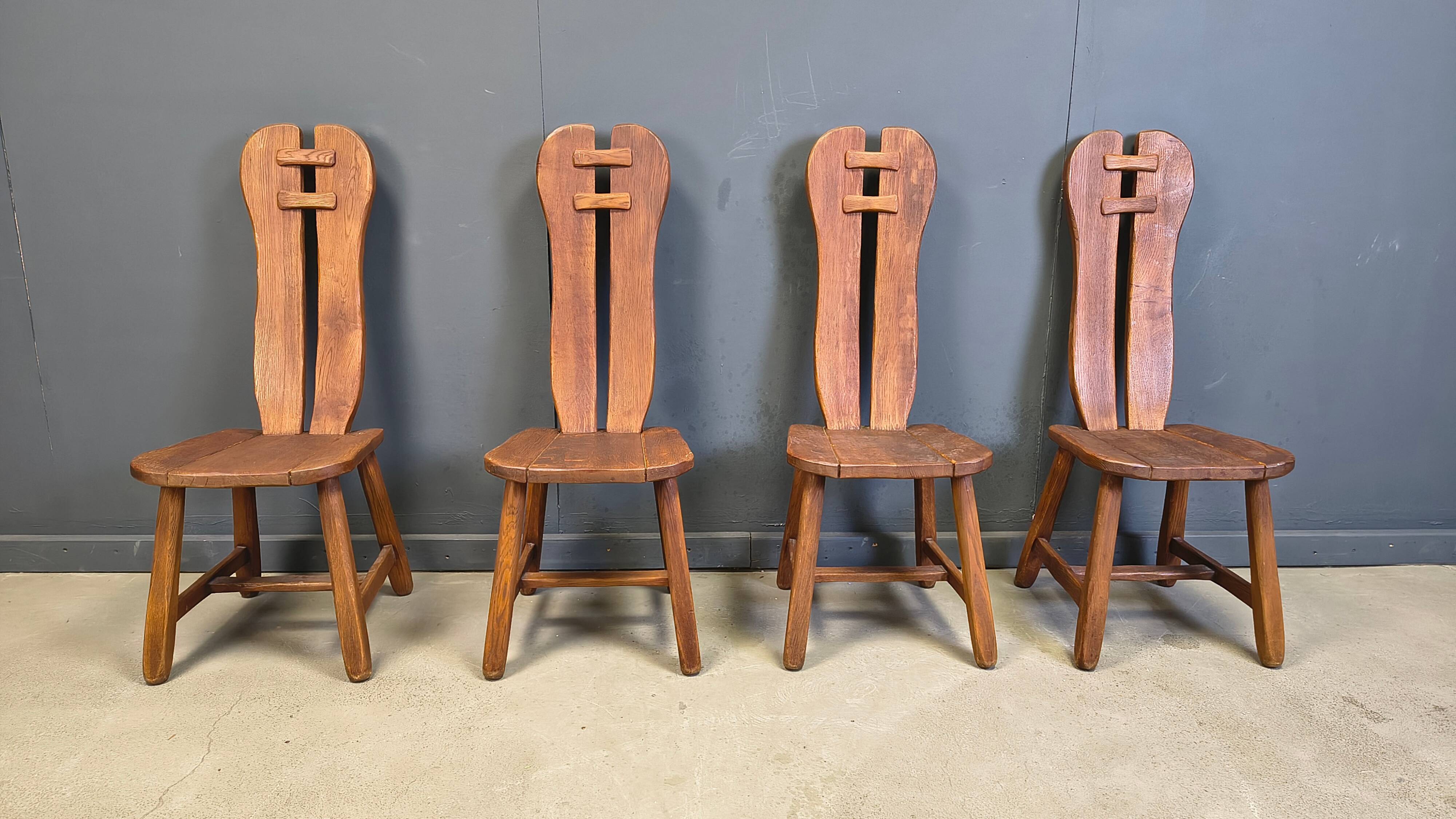 Vintage dining chairs by Depuydt, Belgium, 1960s