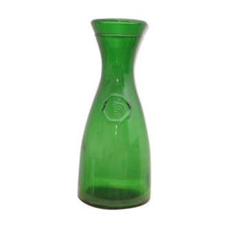 Glass carafe or vase with medallion