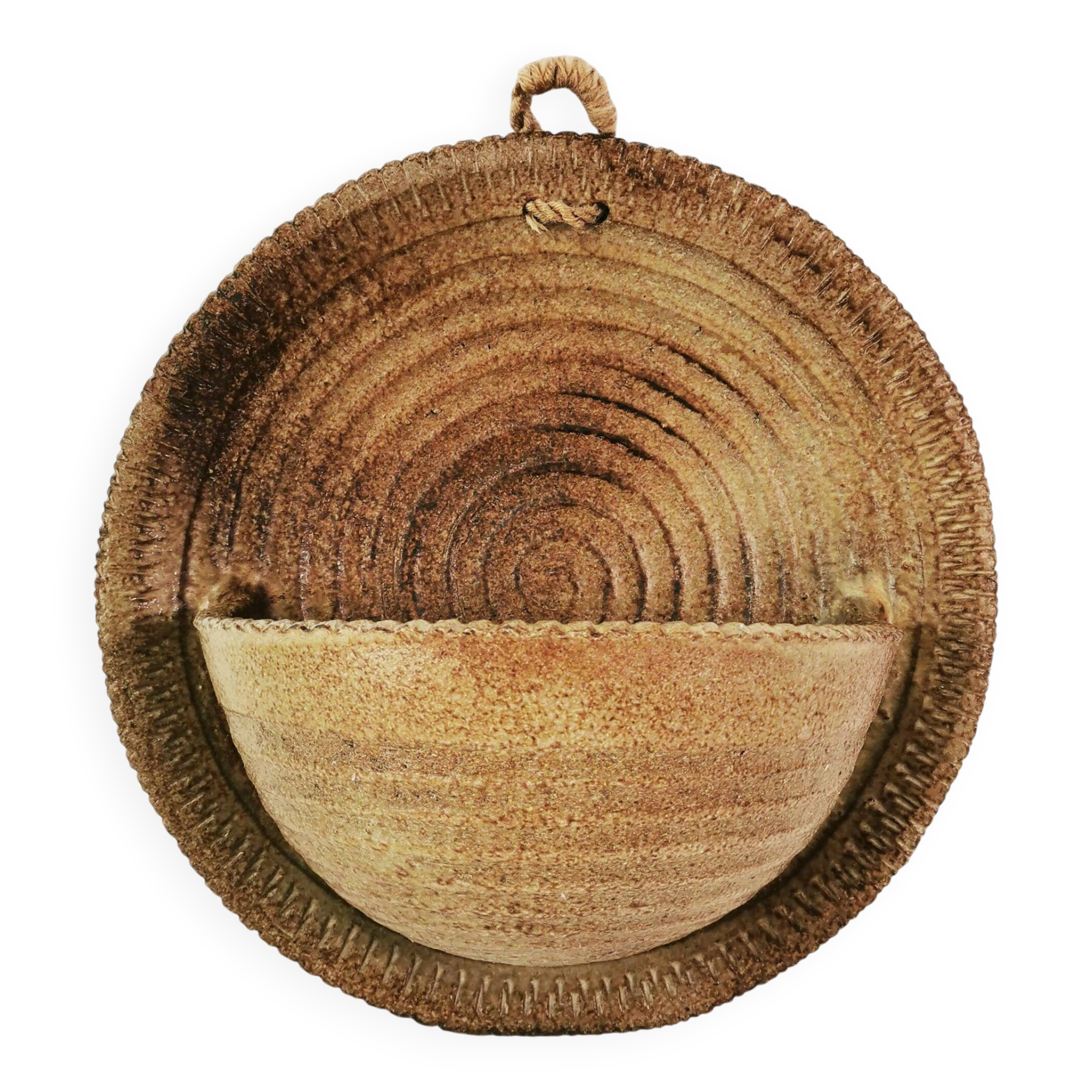 Wall-mounted ceramic flowerpot, Germany, 1970s.