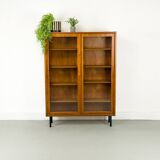 Danish Teak Cabinet with Glass Doors by Carlo Jensen for Hundevad & Co, 1960s