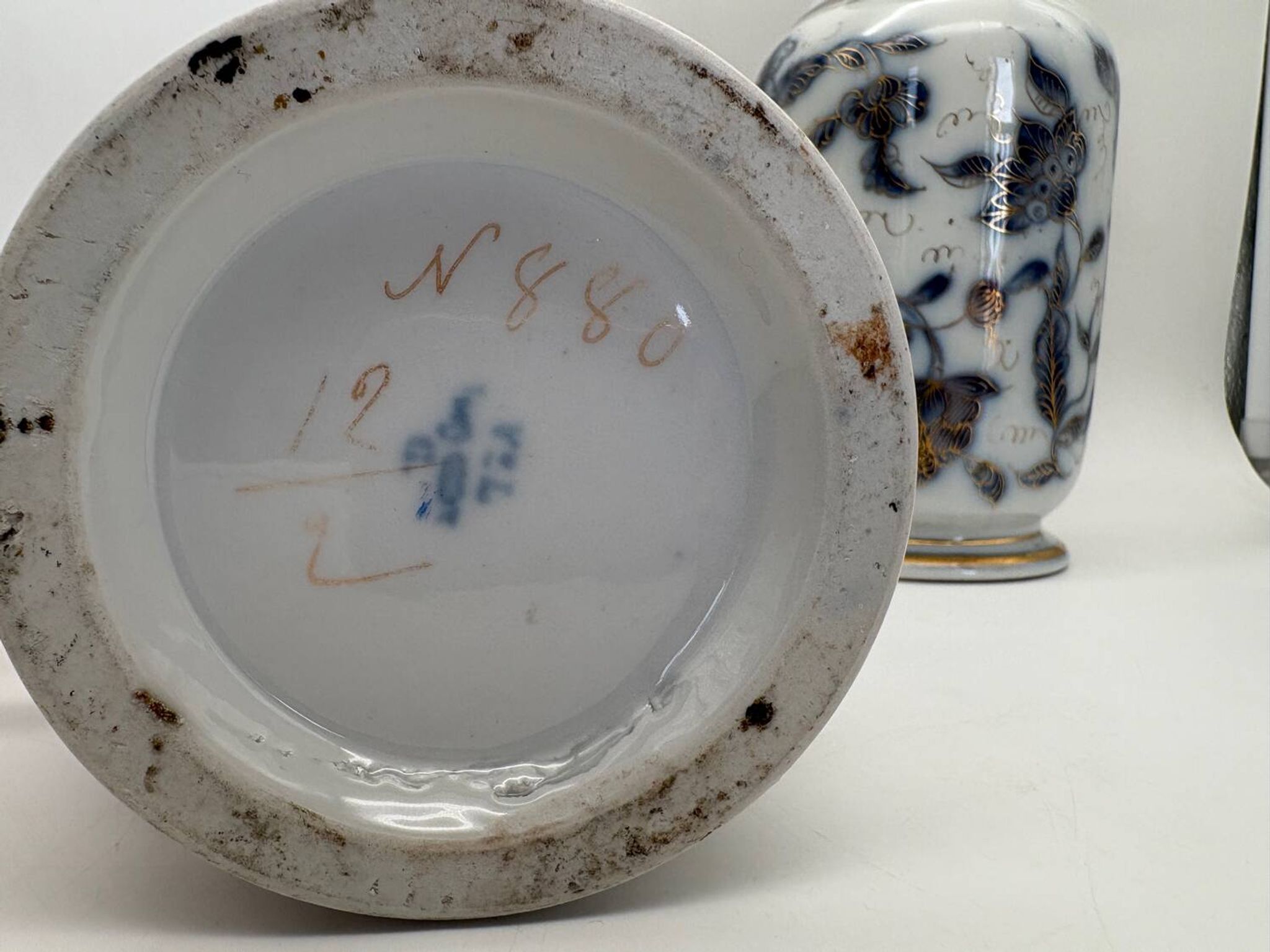 Pair of Bayeux porcelain baluster vases, 19th century
