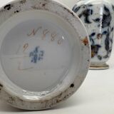 Pair of Bayeux porcelain baluster vases, 19th century