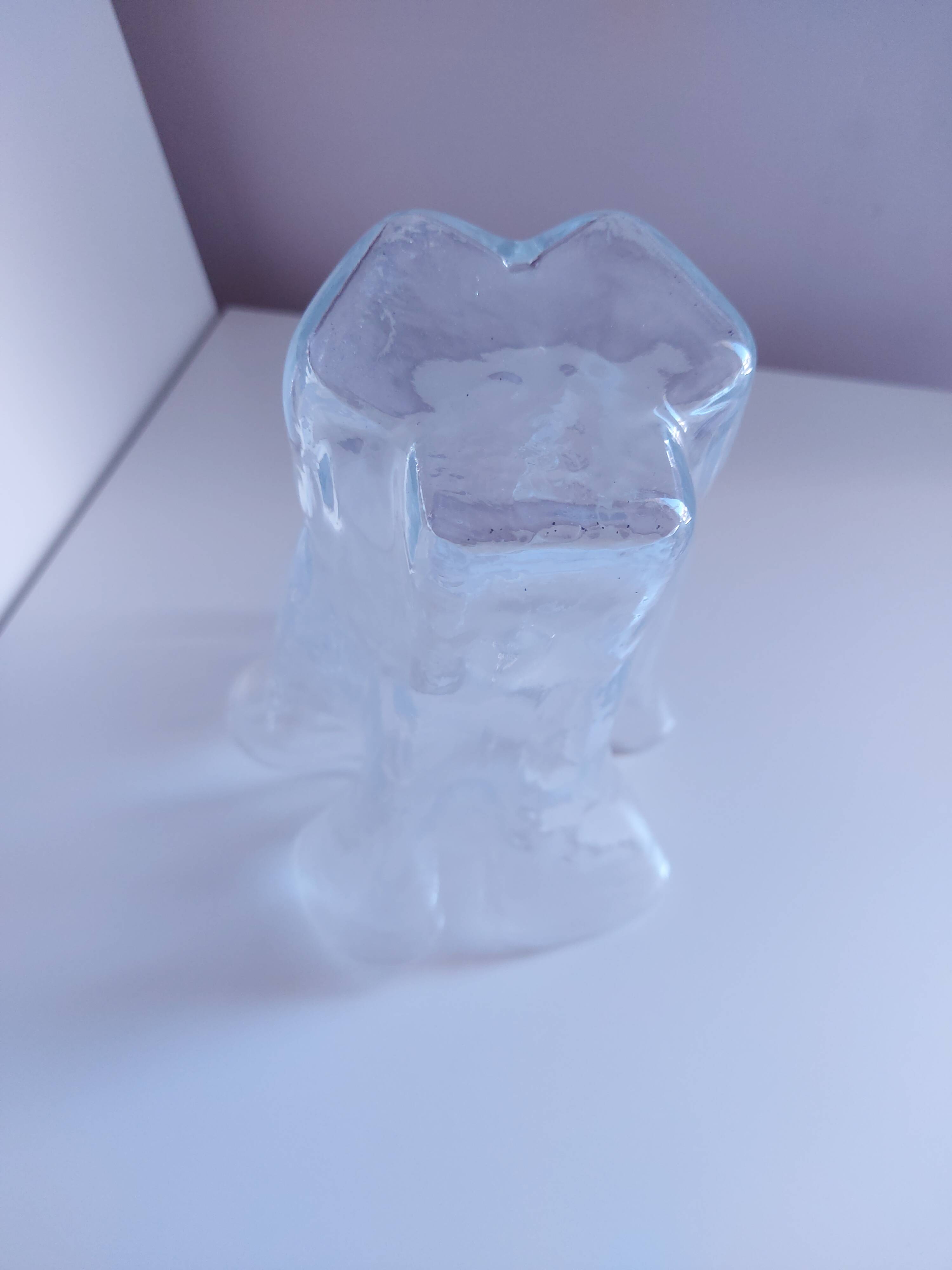 Crumpled Finnish Glass Vase