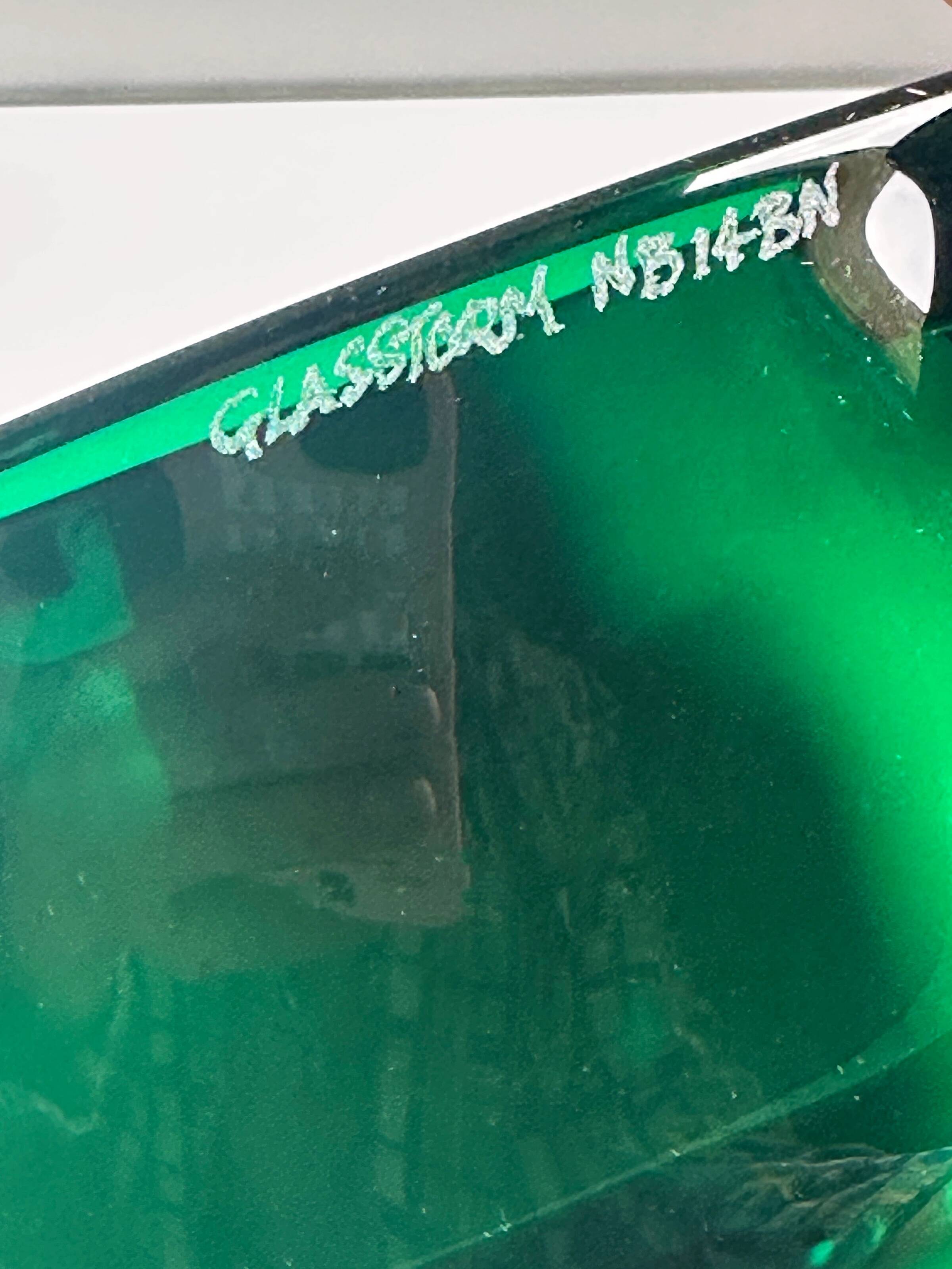 Bol en verre fait main par Glasstorm Scotland - années 1950