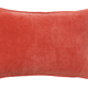 Coussin en velours 50x33cm couleur terracotta