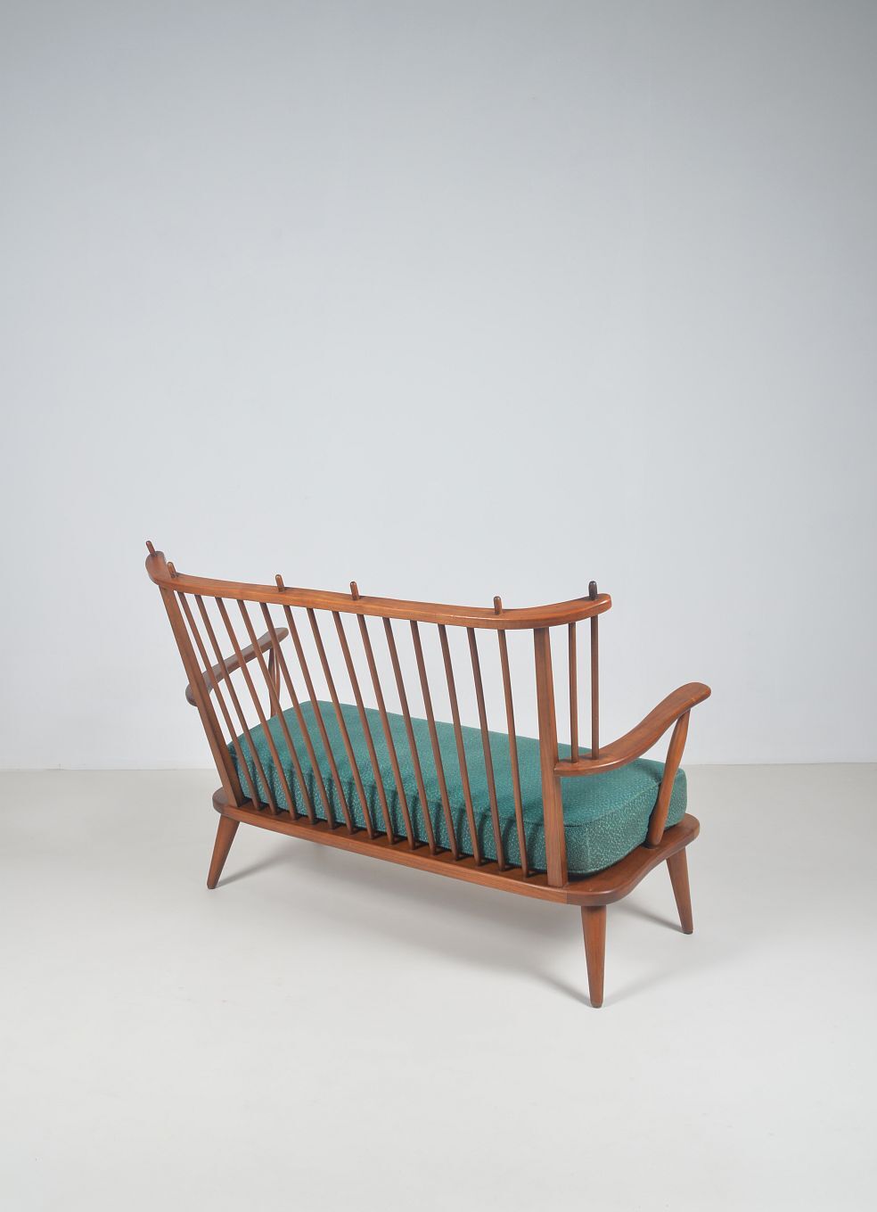 Mid-Century Scandinavian armchair with bars, 1950s