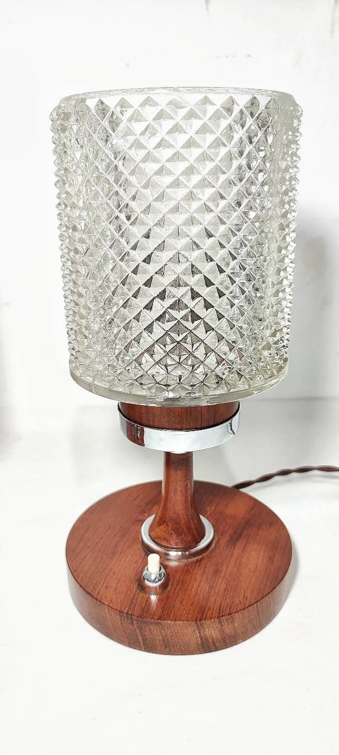 Par de lámparas de mesa. España, 1970s.