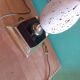 Ostrich egg lamp, Oxford model, Maison Barbier, 70'S