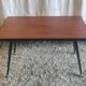 Table basse moderniste en métal et bois - mid. XXeme