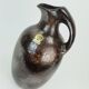 ruscha art VASE jug drip glaze shades of purple black brown 1970 80s
