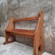 Antique wooden bench church bench hall bench 120 cm