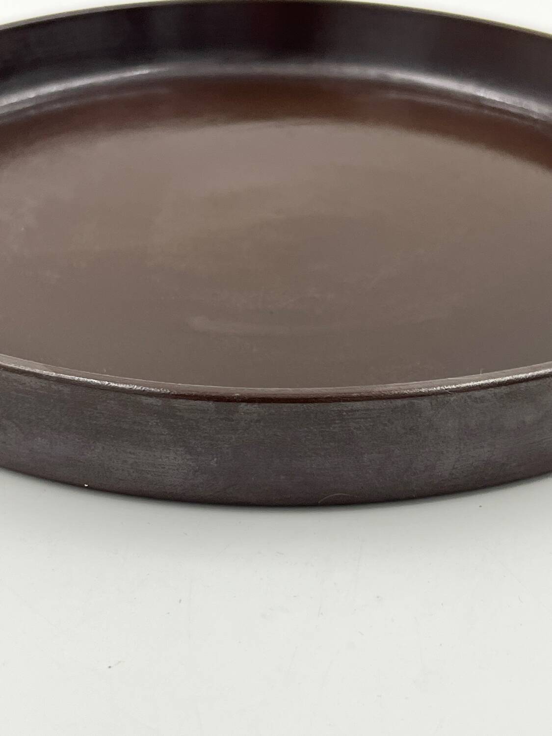 Brown ceramic tray