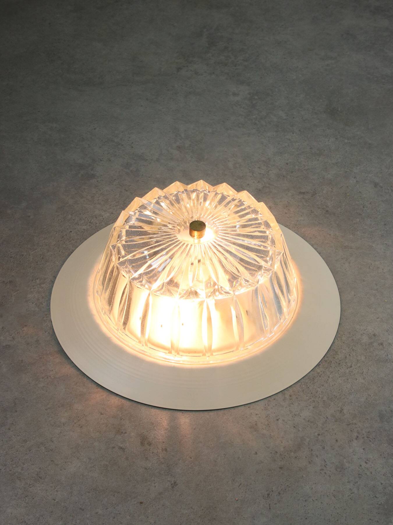 Mid-century Crystal Wall or Ceiling Lamp