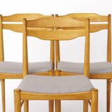 Set of 3 Vintage Beechwood Chairs | 1970s German Dining Chairs | Restored