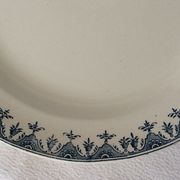 Round dish Terre de Fer navy blue L G model Doullens