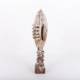 Unique glazed ceramic art sculpture, Sicily