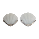 Art deco-style shell wall lamps