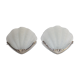 Art deco-style shell wall lamps