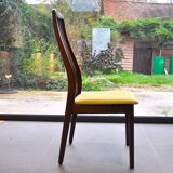 Set of six teak dining chairs