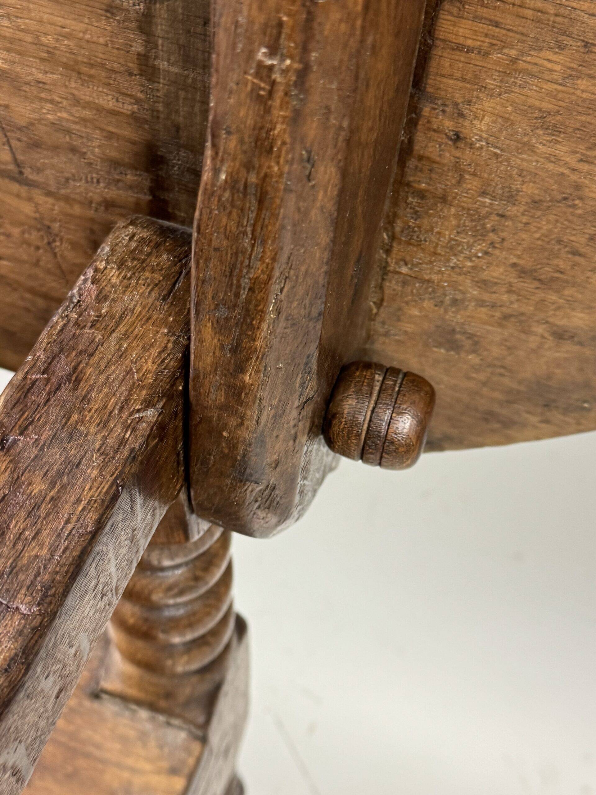 English monk chair table oak 18th century