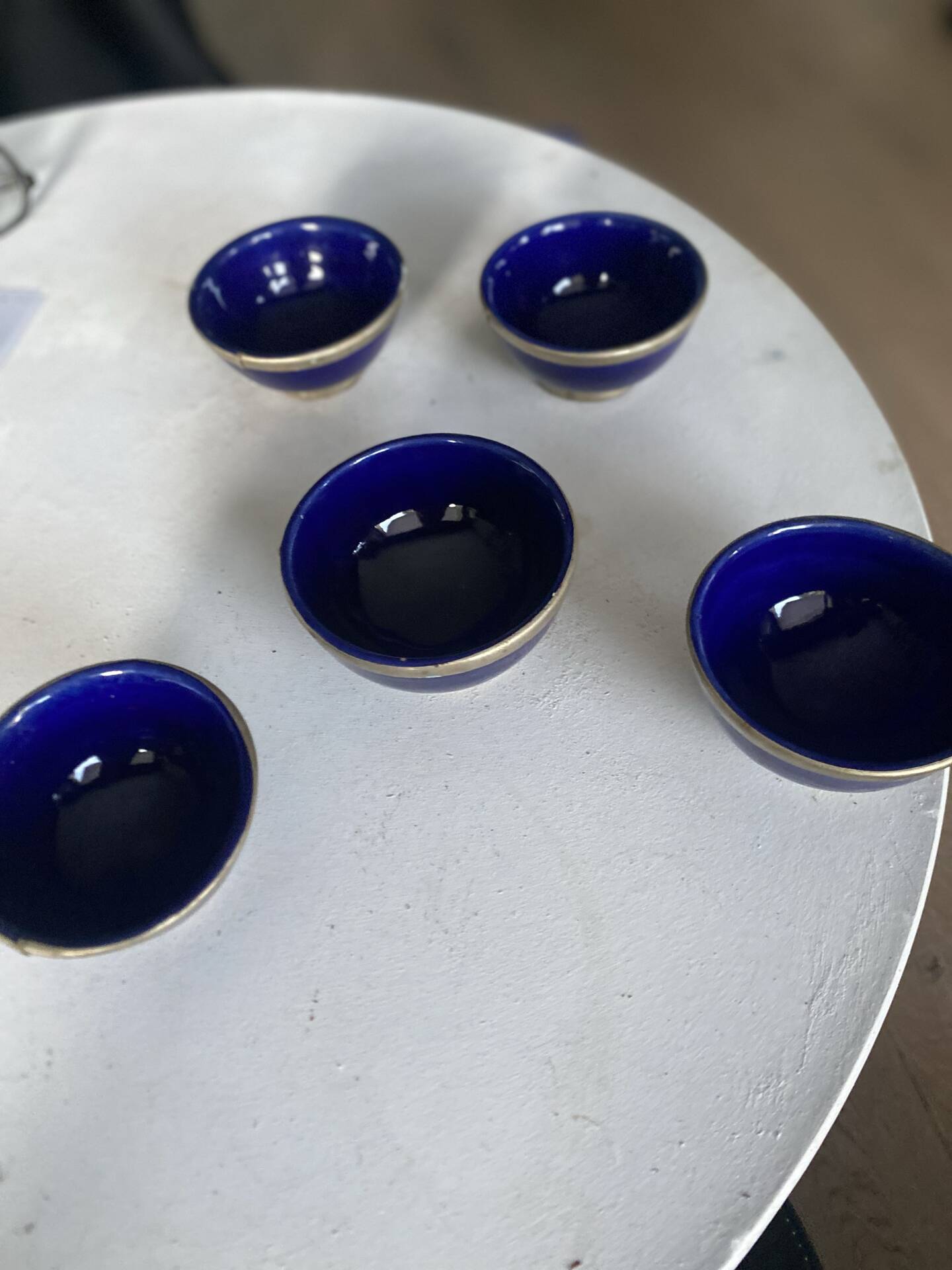 Moroccan blue ceramic bowl, in excellent condition.